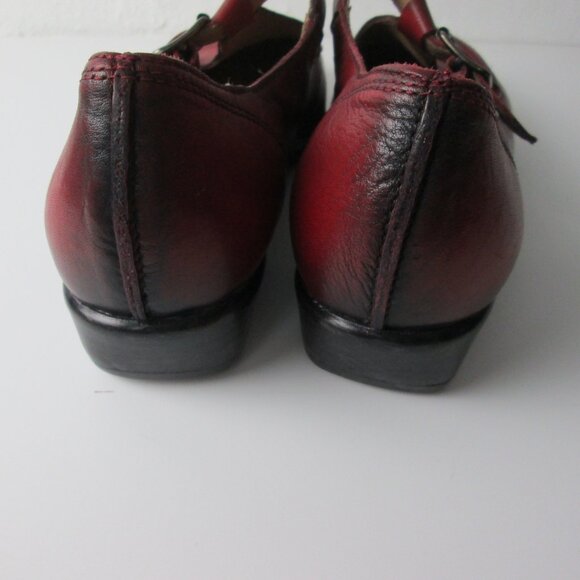 MOMA Woman Leather Oxford Mary Jane Point Toe Shoes Vintage Size EUR 41/10 US - Picture 5 of 9